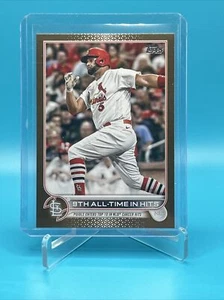 2022 Topps Update Albert Pujols oro #/2022 9° successi di tutti i tempi SP CARDINALI - Foto 1 di 2