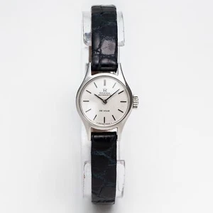Omega De Ville Automatic Ladies Vintage Silver Watch Mini 18 mm Rare - Picture 1 of 10