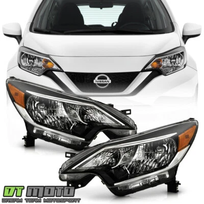 Juego de faros izquierda+derecha estilo fábrica para Nissan Versa Note 2017-2019 Foto 1 de 4