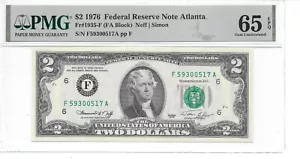1976 Atlanta $2 FRN (FA Block) PMG 65 EPQ Gem Uncirculated - Picture 1 of 20