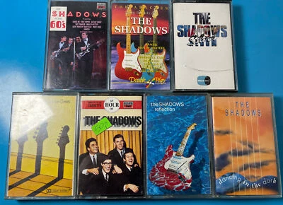 THE SHADOWS COLLECTION OF 7 CASSETTE TAPES GOLDEN GREATS REFLECTIONS SILVER - Image 1 of 3