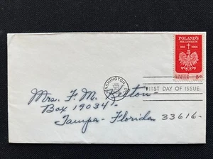 1313 Poland's Milennium FDC Jul 30 1966 Washington DC - Picture 1 of 2