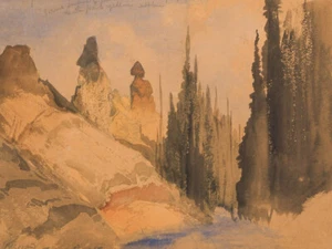 Impresión de arte giclee Tower Creek, Idaho por Thomas Moran Museum envío gratis - Imagen 1 de 3