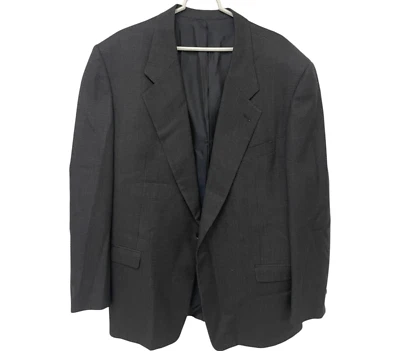 Pal Zileri Men's Sport Coat Black Size 50 Textured Wool Blazer Notched Ventless - Image 1 of 4