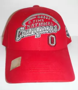 Cappello berretto calcio Ohio State Buckeyes 8 volte campioni nazionali errore 2007 nuovo con etichette - Foto 1 di 6