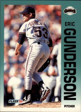 1992 Fleer San Francisco Giants Baseball Card #637 Eric Gunderson