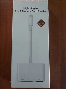 4 in 1 USB Camera Connection Micro SD TF Card Reader Adapter for iPad iPhone IOS - Picture 1 of 2
