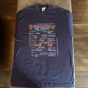 vintage hanes 90s single stitch xl Hawaiian Kine Minh Work Schedule - Picture 1 of 8