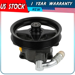 Power Steering Pump w/ Pulley For Ford F-150 2004-2008 Lincoln Mark LT 2006-2008 - Bild 1 von 6