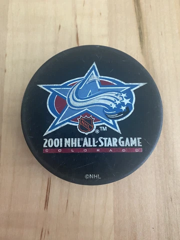 vintage colorado avalanche puck 2001 All Star Game official puck Cover