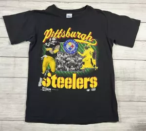 Vintage Salem Sportswear Pittsburgh Steelers T-Shirt Size M 1990 Single Stitch - Picture 1 of 17