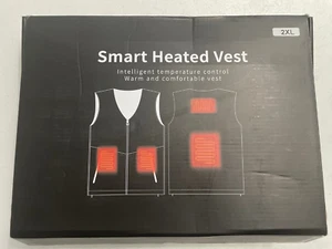Smart Heated Vest Men Ultra Thin Carbon Fiber USB (No Battery) 2XL MSDUNOVR - Picture 1 of 4