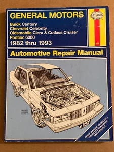 Haynes Buick Century Chevrolet Celebrity Oldsmobile Ciera Cutlass Pontiac 6000 - Picture 1 of 1