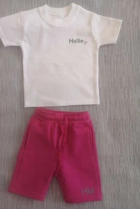 Kids Persoalised Short Set - Picture 1 of 4