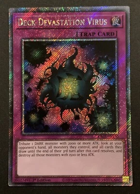 Deck Devastation Virus - RA03-EN150 - Platimun Secret Rare - 1st Ed - YuGiOh - Image 1 of 3