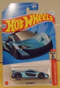 Mclaren P1 -Hot wheels -Quarter Mile Heroes - light blue - Picture 1 of 1