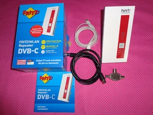 AVM FRITZ! DVB-C, WLAN Repeater Twin Tuner Mesh TV ,(20002679) - Photo 1/5
