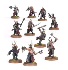 Chaos Cultists Squad x10 Chaos Space Marines nuovo su Sprue Warhammer 40k - Foto 1 di 8