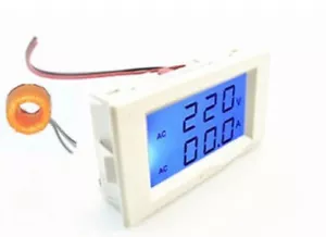 Amplificador Voltio Digital AC 300V 50A Azul LCD Doble Panel + CT 110v 220v 240v - Imagen 1 de 4