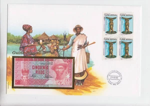 1984/1990 Guinea-Bissau, 50 Pesos-Banknote IN Numisbrief Checkout Fresh 118136 - Picture 1 of 2