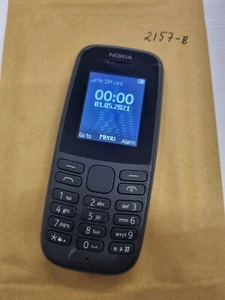 Nokia 105 - Black (Unlocked) Mobile Phone - Picture 1 of 2