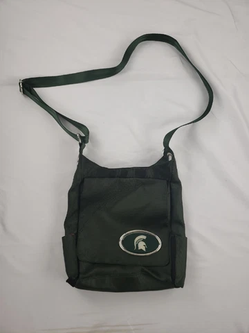 Michigan St Spartans MVF Green Purse Bag Basketball Football Cover