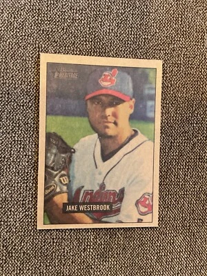 2005 Bowman Heritage Mahogany # 30 Jake Westbrook Cleveland Indians - Image 1 of 2
