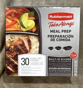 Rubbermaid Take Alongs Meal Prep Containers Value Pack 30 piece set BPA Free NIB - Picture 1 of 6
