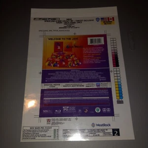 Space Jam A New Legacy Studio Artwork Proof Target Exclusive BD Back Panel (02) - Picture 1 of 3