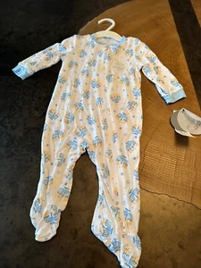 NWT MILKBERRY HANUKKAH MENORAH BAMBOO RAYON ZIP UP PAJAMAS SZ 3-6M - Picture 1 of 4