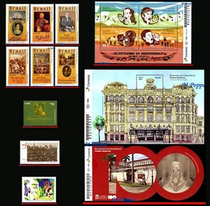 BRAZIL 2022 COMPLETE KIT OF THE BICENTENNIAL OF INDEPENDENCE, ALL MNH - Picture 1 of 8