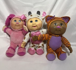 Lot Of 3 Cabbage Patch Kids CPK Doll Cow, Tiger, Puppy Collectible Cuties - Picture 1 of 5