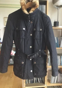 CINQUE Winterjacke dunkelblau Fellkragen Gr. 36 / 38 - Bild 1 von 13