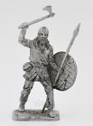 Viking with Spear and Axe, 9-10th centuries. Tin Toy Soldier 54mm (1/32)