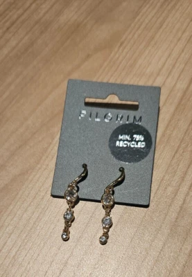 Pilgrim LUCIA Kristallohrringe, vergoldet - Bild 1 von 3