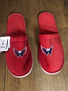 NHL Washington Capitals Slippers Men’s Size 11/12 - Picture 1 of 3