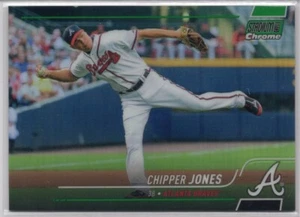 Chipper Jones 2022 Topps Stadium Club Green #42/99 - Picture 1 of 2