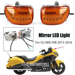 Espejo retrovisor lateral luces LED señales de giro DRL para Honda Goldwing GL1800 F6B 2013-2016 - Imagen 1 de 10