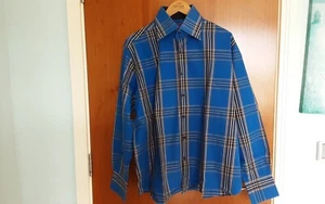 Mens Hawes & Curtis Hurst Shirt Single Cuffs Cotton Blue size XXL, VGC - Picture 1 of 23