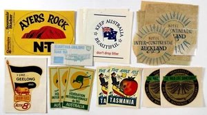 Vintage AUFKLEBER AUFKLEBER LOT Australien Tasmanien Neuseeland Geelong Don't Litter - Bild 1 von 4
