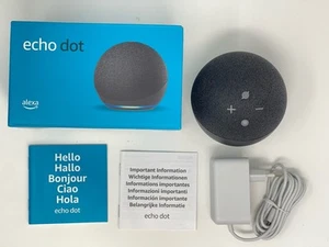 Amazon Echo Dot (4. Generation) schwarz – Sehr guter Zustand – OVP - Bild 1 von 4