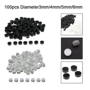 Juego de 100 marcadores acrílicos negros con incrustaciones de puntos para diapasón de guitarra de 6 mm de diámetro - Imagen 1 de 51