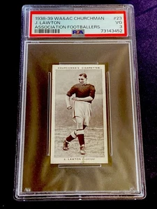 1938 WA & AC Churchman Association Footballers #23 J. LAWTON PSA 3 VG - Picture 1 of 2