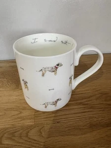 Sophie Allport Fine Bone China "I Said Sit!" Mug Terrier Dogs Used VGC - Picture 1 of 5