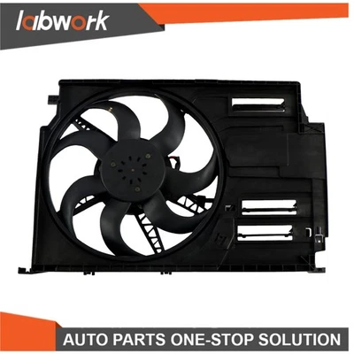 Labwork Radiator Cooling Fan Assembly For Mini Cooper 2014-2016 2017 2018 2019 - Image 1 of 4
