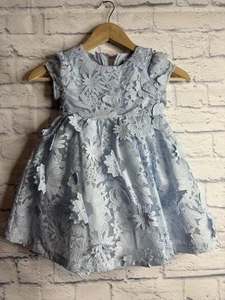 Edgehill Collection Mädchen Kleid Größe 4T Leinenmischung formell blau - Bild 1 von 7