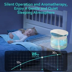 Air Filter Aroma Diffuser Ioniser with 30ml Essential Oils, Water Air Purifier & - Picture 1 of 7