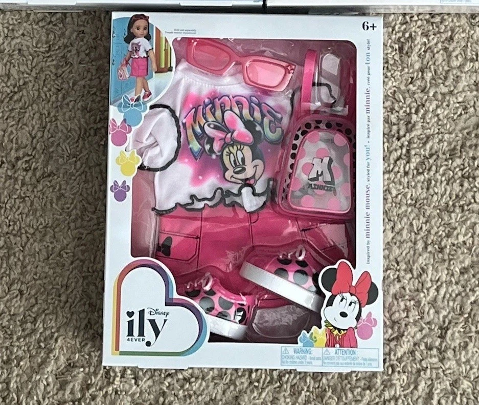 NUEVO Disney Ily 4ever Ropa Conjunto Minnie Mouse Foto 1 de 1
