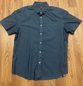 UNTUCKit Shirt Mens Large Hargrove WF Wrinkle Free Cotton Button Front Blue - Picture 1 of 11