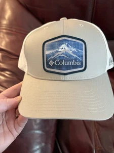 Sombrero de camionero Columbia Mountain Patch Snapback malla trasera gris talla única - leer - Imagen 1 de 11